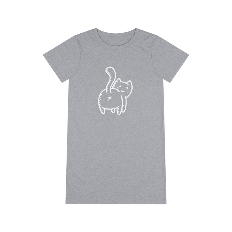 Cat Butt Organic T-Shirt Dress