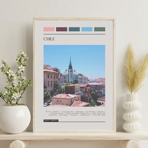 GEDRUKT Chili Poster - Reisposter, Color Block Travel Poster