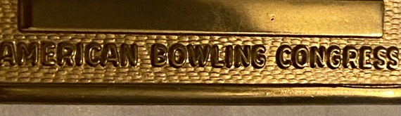 Vintage American Bowling Conference ABC Belt Buck… - image 2