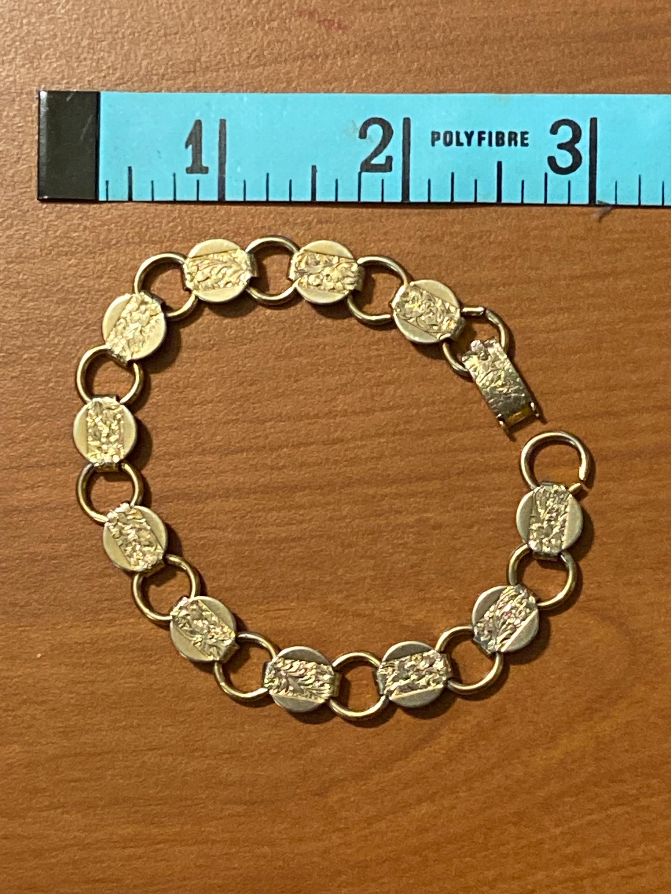 Vintage Sarah Coventry Gold Tone Link Bracelet: 1959 'Young and Gay'