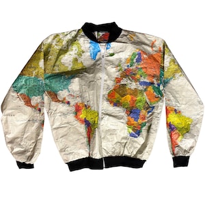 Tyvek World Map Jacket - Etsy
