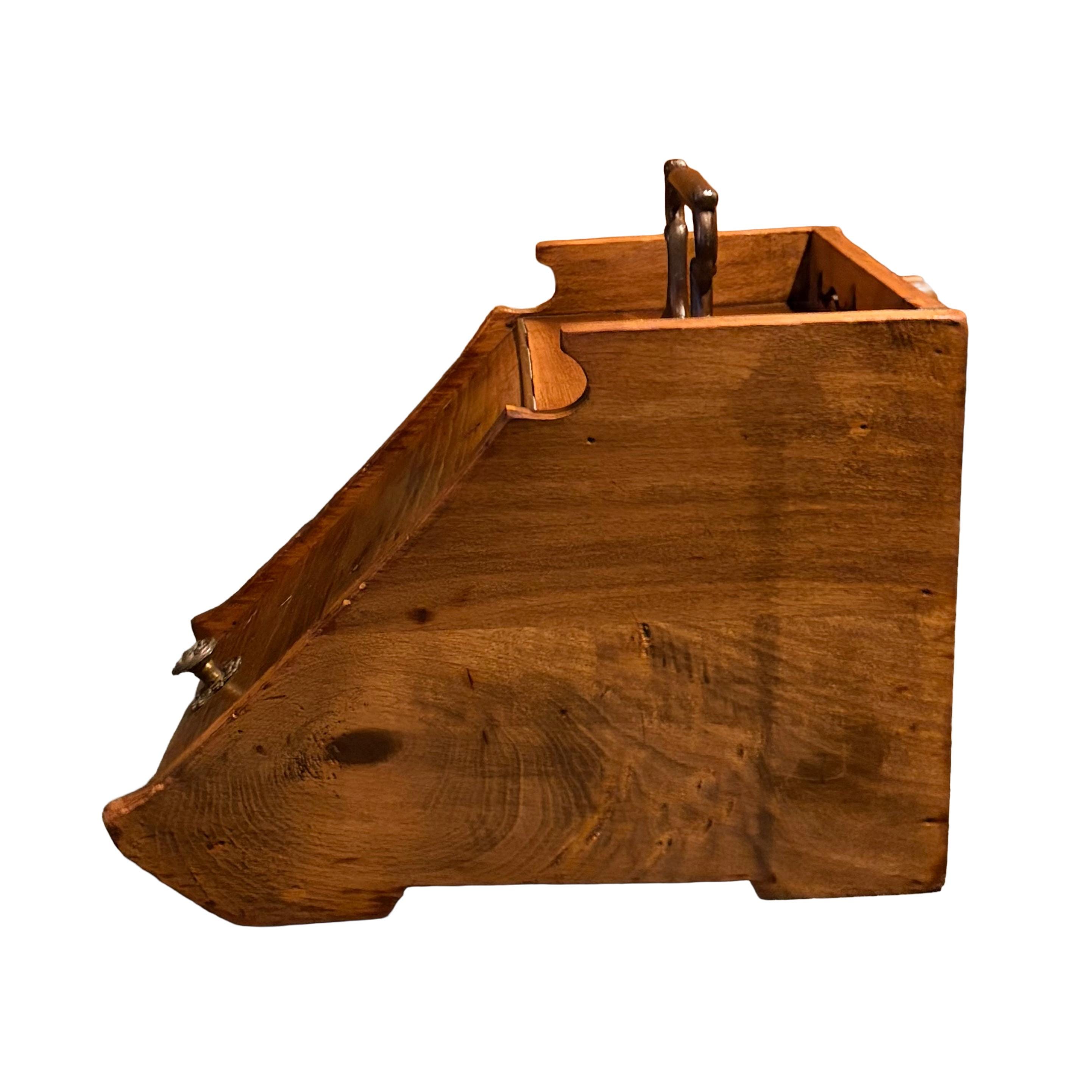 Antique Victorian Oak Coal Scuttle Box - Purdonium With Art Nouveau ...