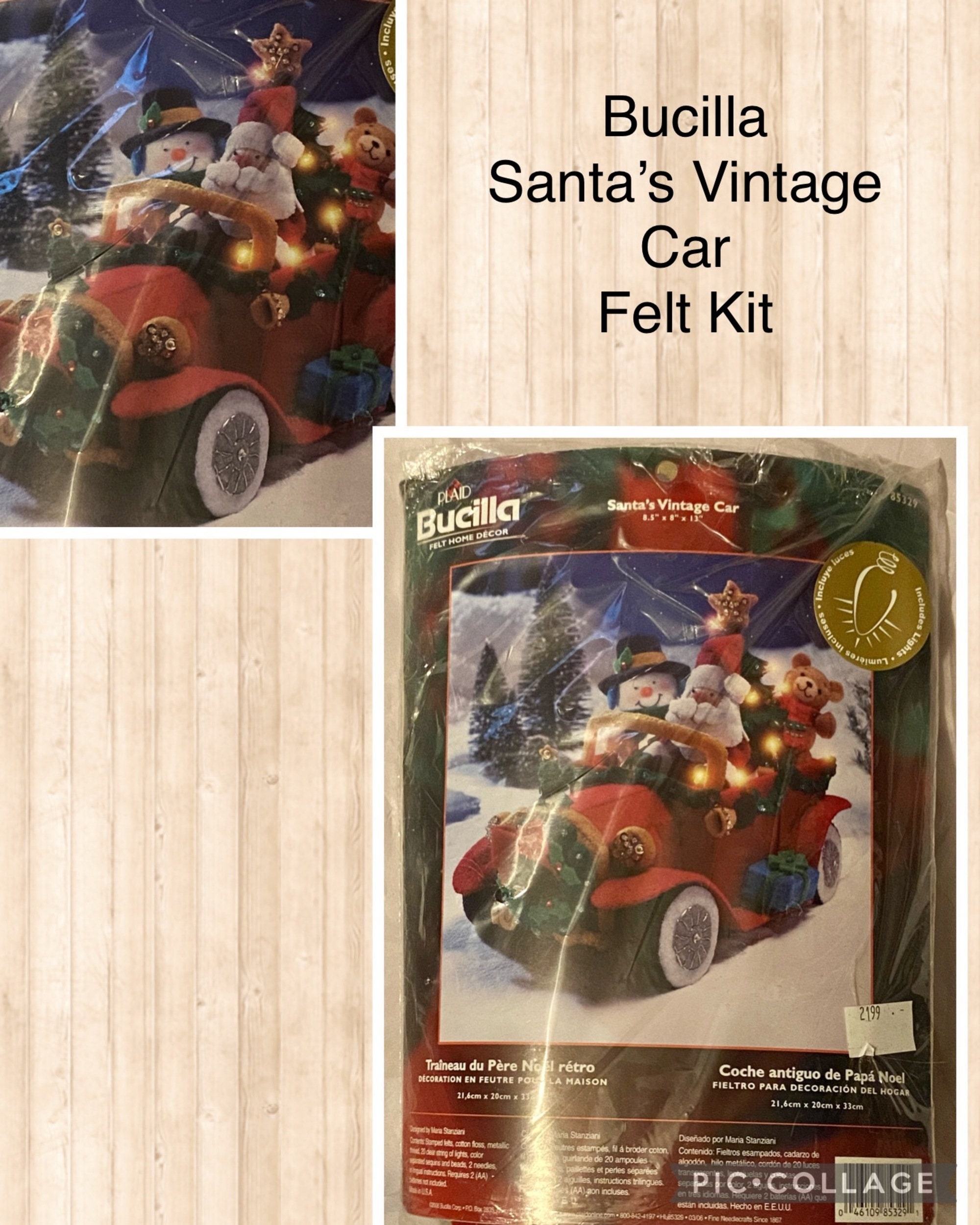 Santa's List Christmas Stocking Needlepoint DIY Kit
