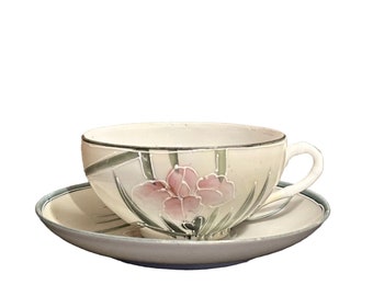 Vintage Hand Painted Eggshell Porcelain Tea Cup Japan