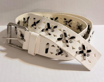 Garbieri Vintage Italian Carf Skin Belt Vintage Men main image 3