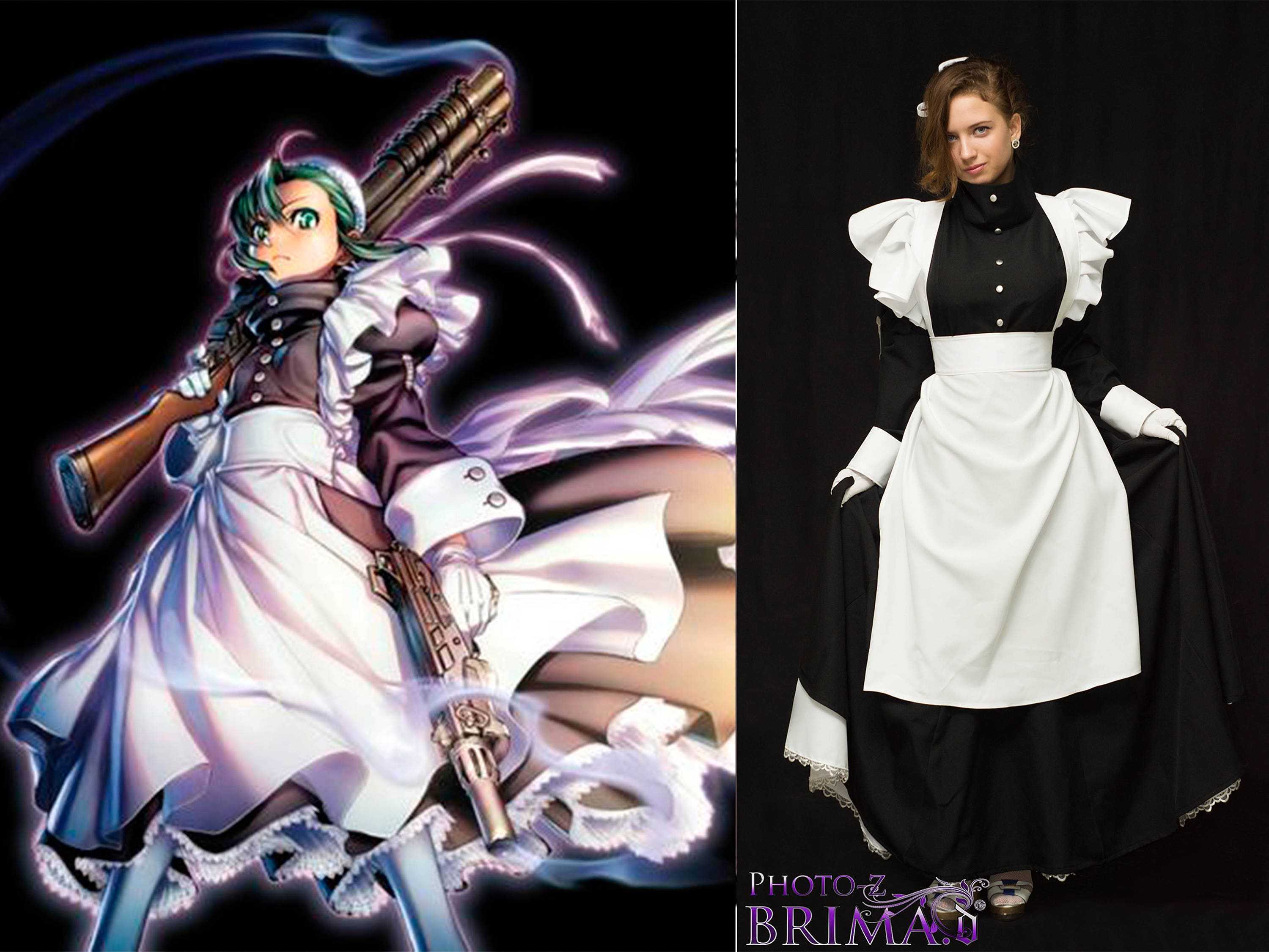 Black Lagoon Roberta Cosplay Maid Dress Etsy