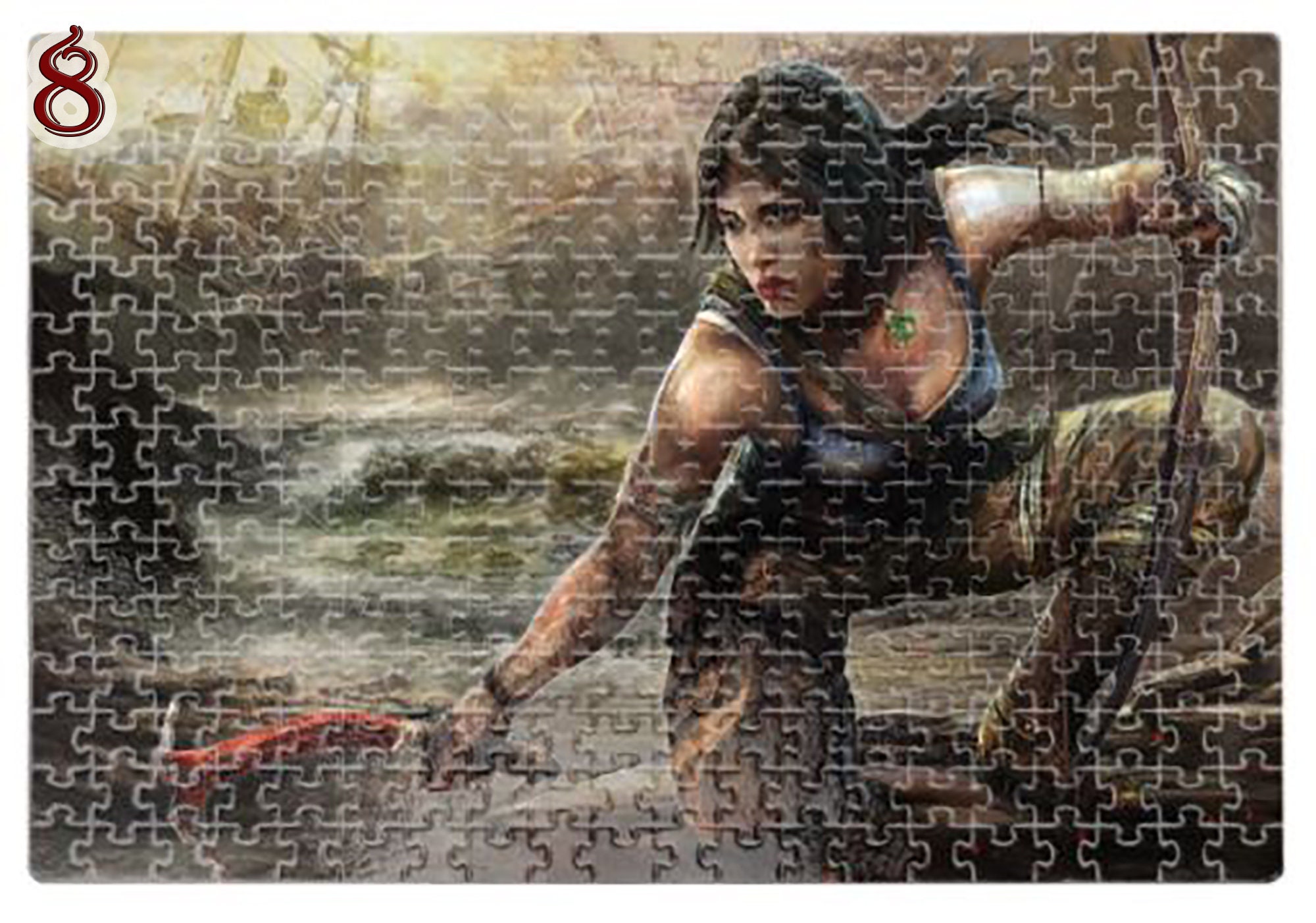 Cardboard puzzles Tomb Raider Puzzles Adult Puzzle Etsy