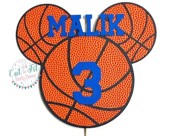 Mickey Basketball Cake Topper