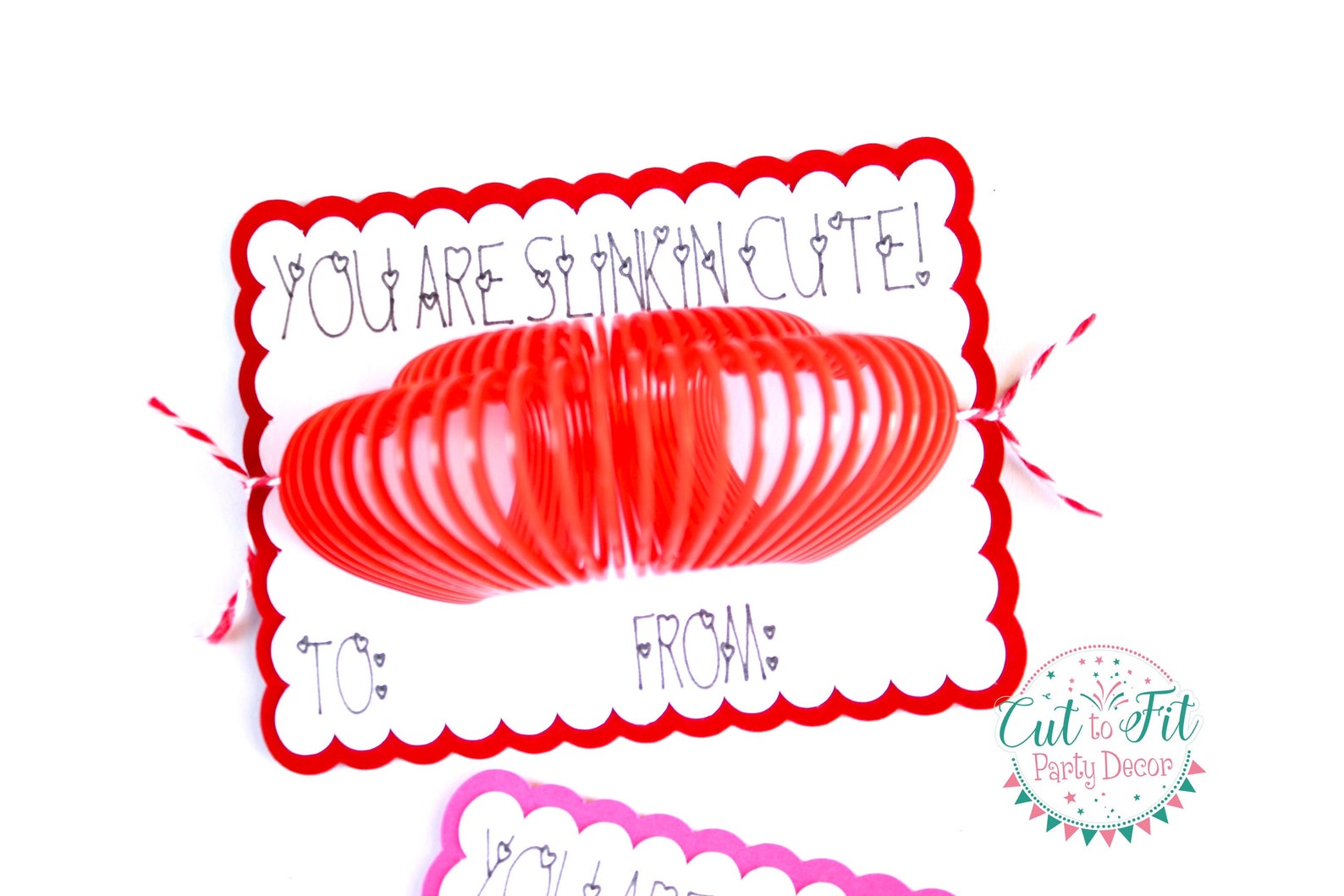 Valentines Cards With Heart Shaped Slinky 12 - Etsy