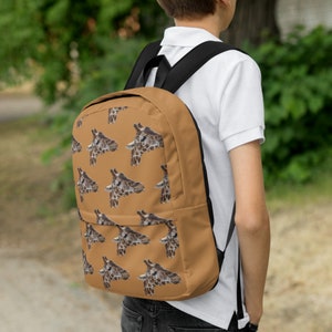 Sac à dos photo girafe