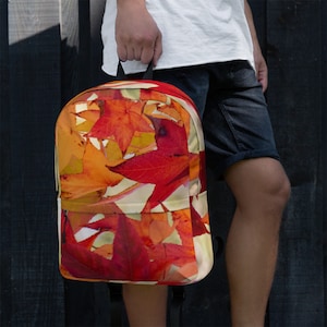 Fall Leaves Photo Backpack