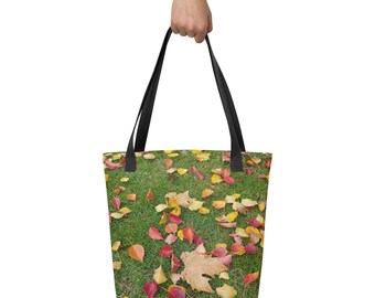 Autumn Leaves Photo on Reusable Tote bag