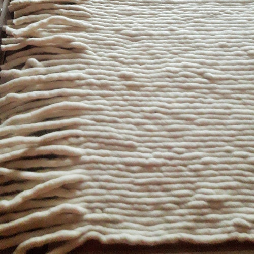 Modern Felted Wool Rug 8 X 10 Area Rug Living Room Bedroom Etsy