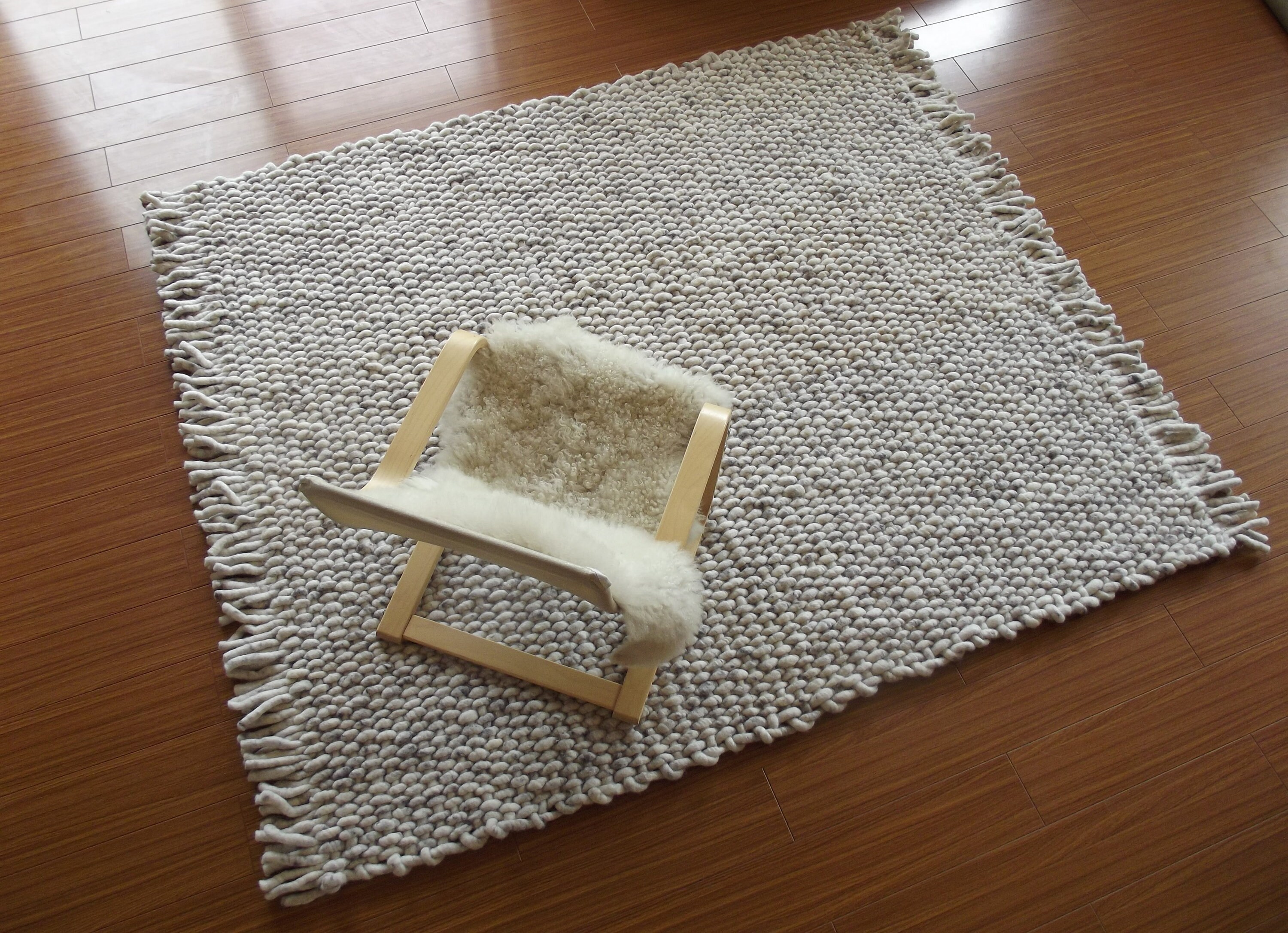 Wool Rug 8x10/ Neutral Area Rug 9x12/ Custom Floor Rug/ Chunky Etsy