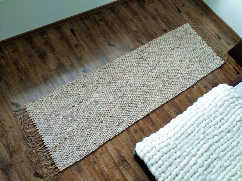Runner Rug 2x8 Wool and Jute 10' Runner Custom Floor Etsy