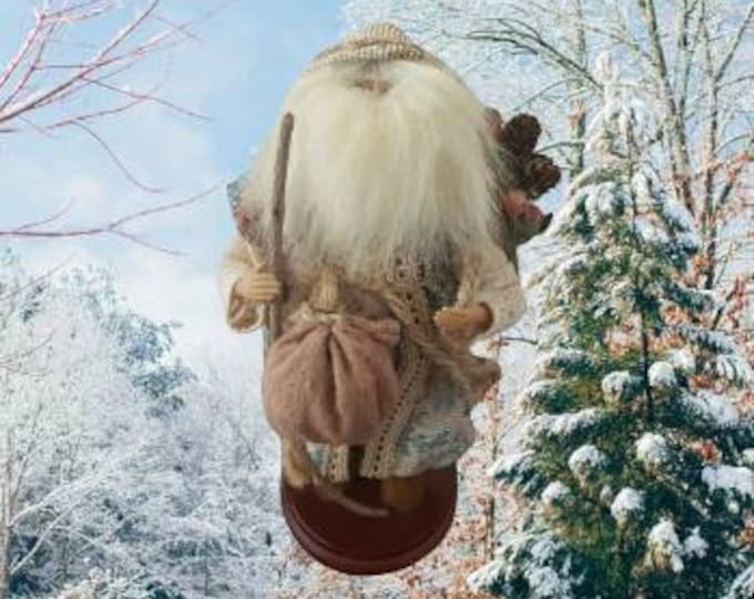 Adorable Saint Nick Chris Kringle Santa Claus Figure With Enormous