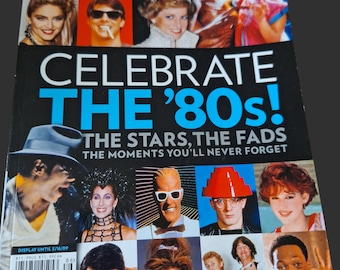 People Magazine "Celebrate the '80's! The stars The fads the moments you'll never forget" special display from 09 1980s Movies music etc!