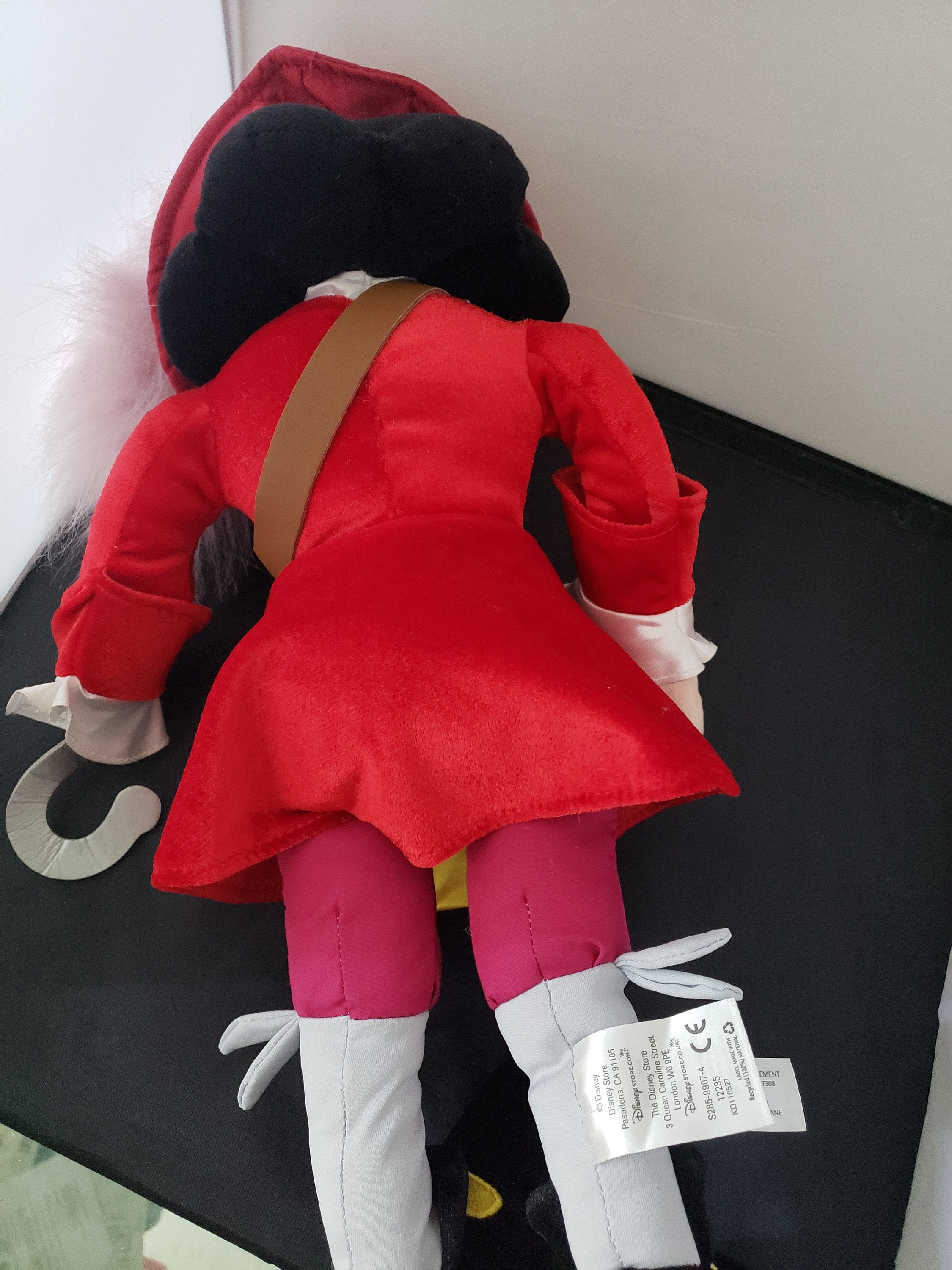 Vintage Disney store captain hook from peter pan stuffed animal doll