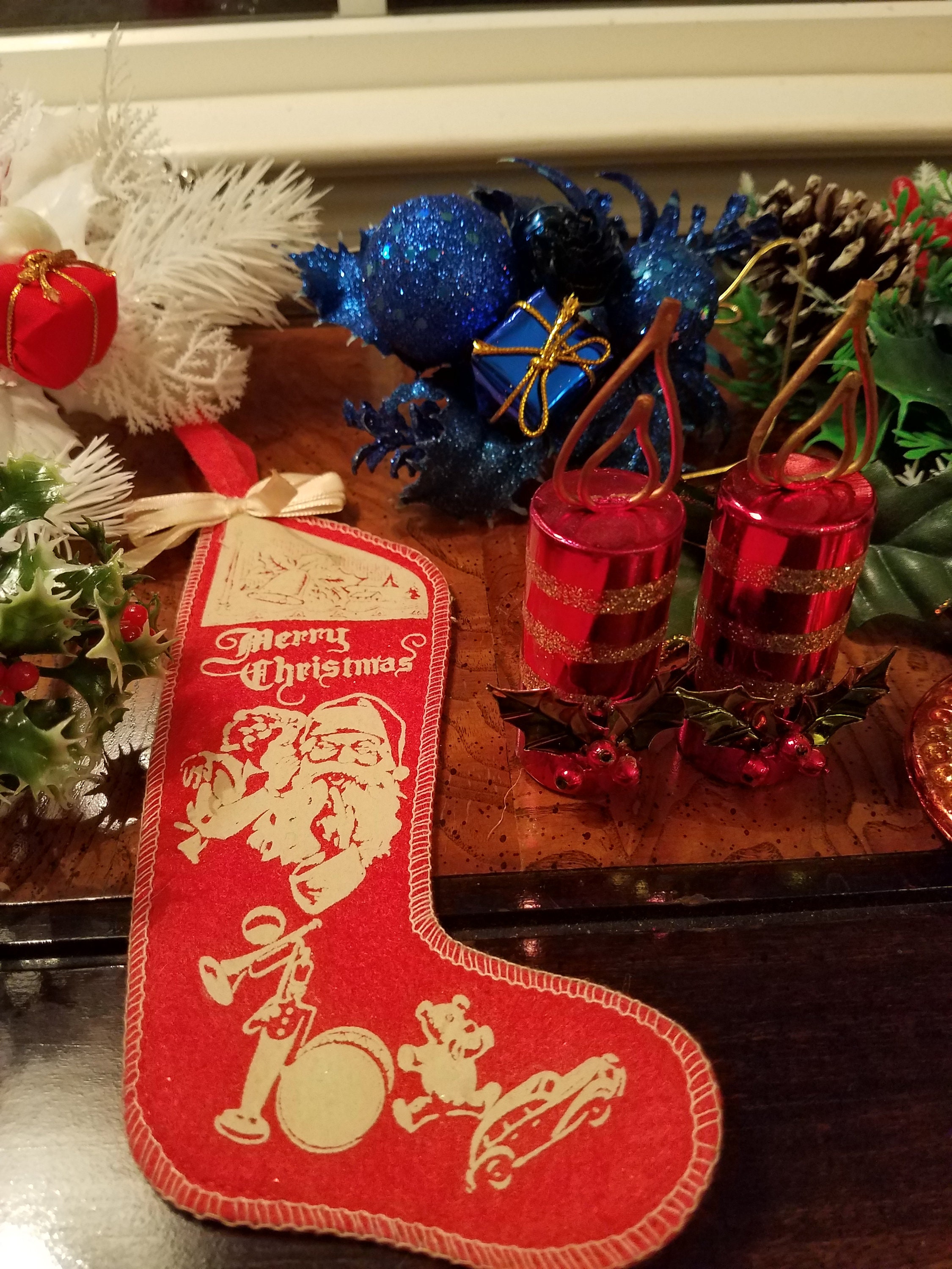 Vintage Christmas 50s and 60s decor lot mcm kitsch Christmas decor