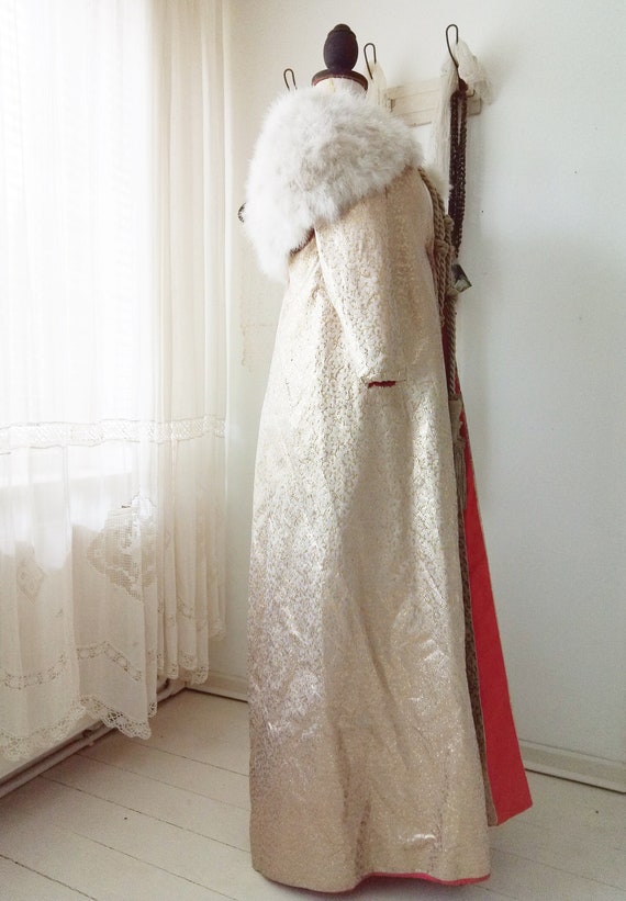 Unique vintage Theater Costume, coat, marabou fea… - image 1