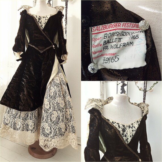Antique theatre dress, original theatre costume, H