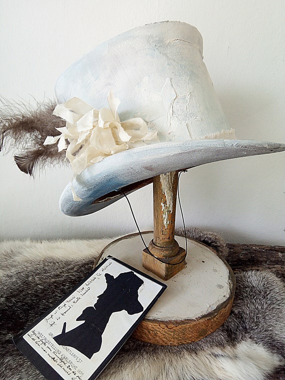 Antique Top Hat, Chapeau Claque, 1900, Circus Hat,