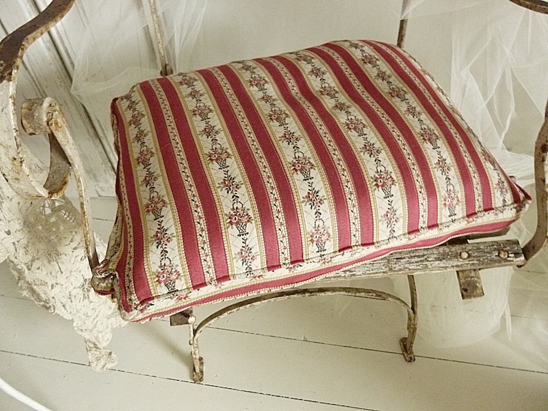 boudoir JDL....CHARMANT! with feather filling Beautiful antique French chair cushion french living shabby