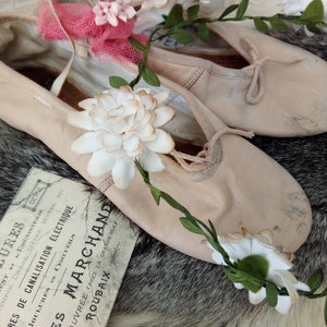 Beautiful vintage professional ballet shoes, pointe shoes, brocante, shabby, french living...CHARMANT!