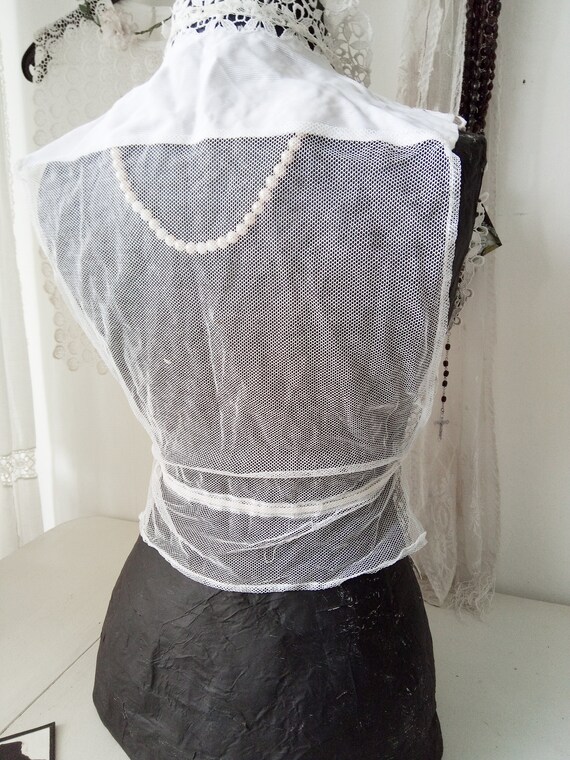 Antique french plastron, vest, corset, bodice, co… - image 5