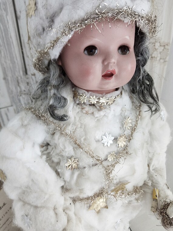 Pin by Cilla Cochran on Vintage and Antique Dolls Christmas dolls