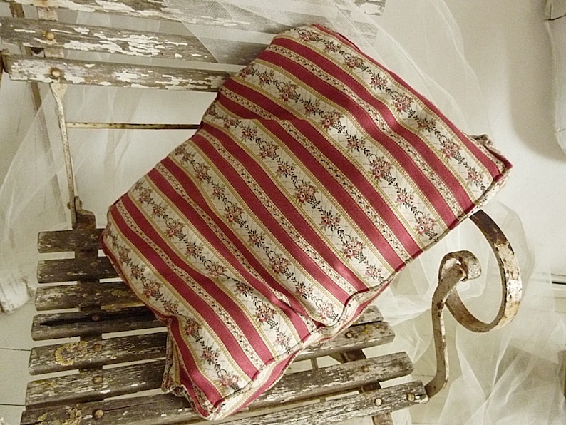 boudoir JDL....CHARMANT! with feather filling Beautiful antique French chair cushion french living shabby