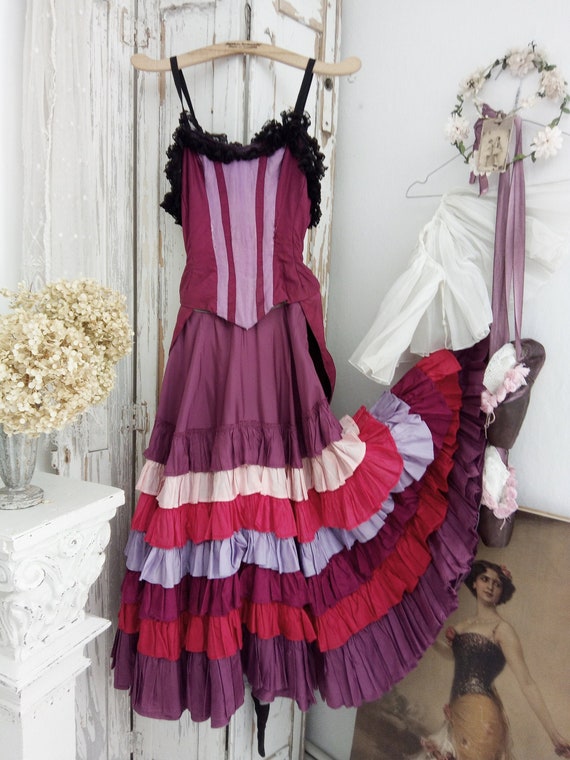 Unique vintage Can-Can Costume, Theatre Costume, o