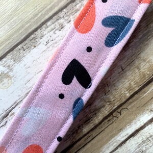 Heart Wristlet Keychain | Key Fob Wristlet | Fabric Keychain | Wrist Lanyard