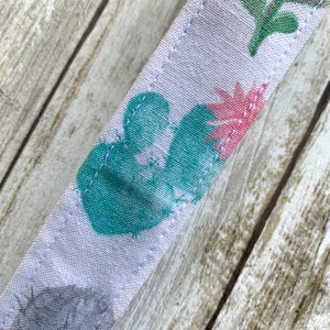 Cactus Wristlet Keychain | Key Fob Wristlet | Fabric Keychain | Wrist Lanyard
