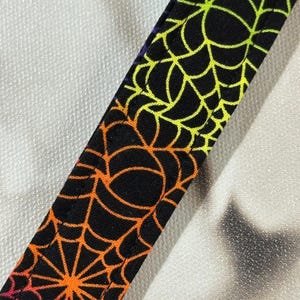 Rainbow Spiderweb Wristlet Keychain | Key Fob Wristlet | Fabric Keychain | Wrist Lanyard
