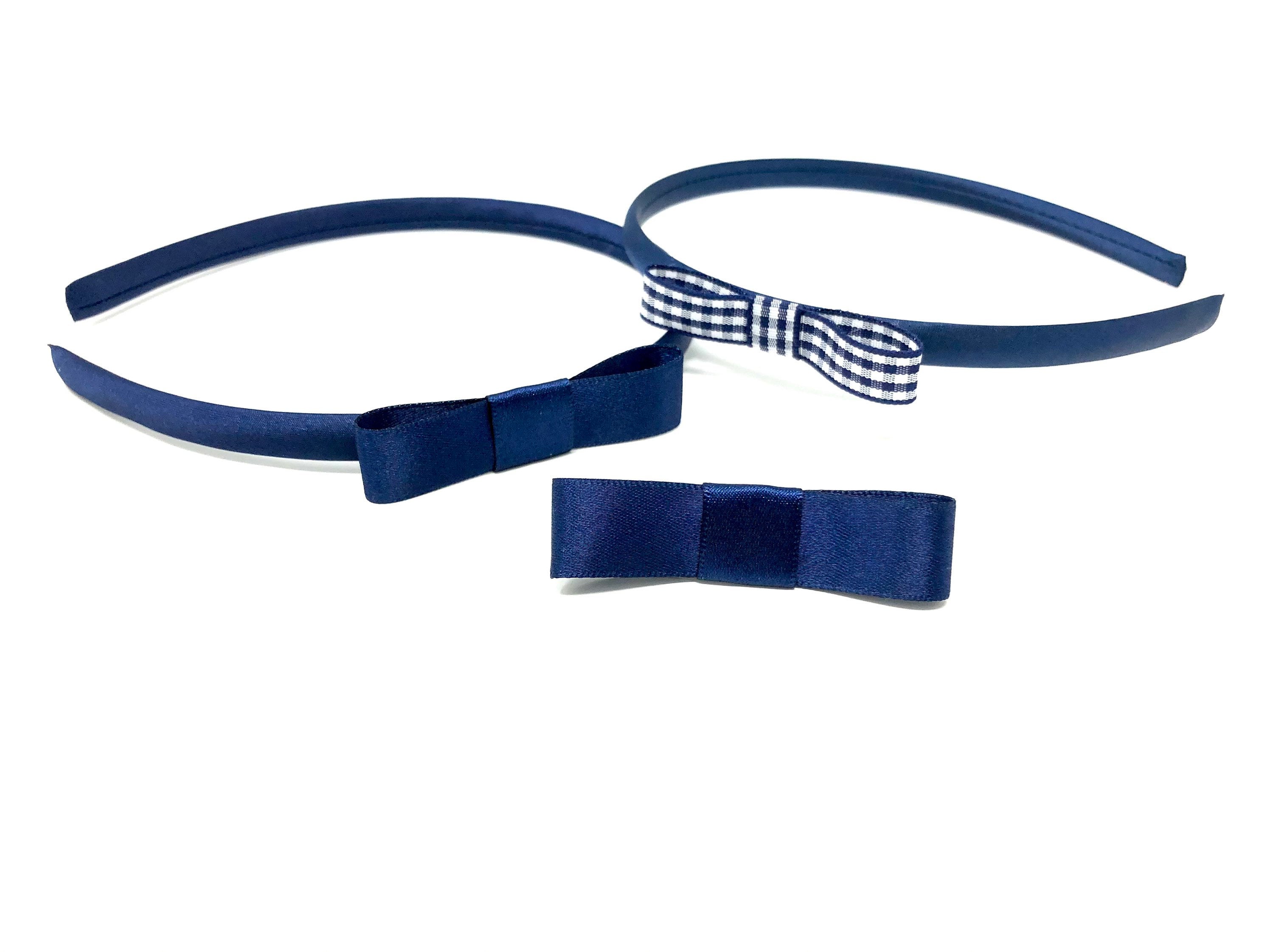 Navy Blue School Hair Accessories Pack of 3 Etsy UK