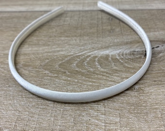 Ivory Satin Headband Flower Girl or Bridesmaid Hairband Satin Band