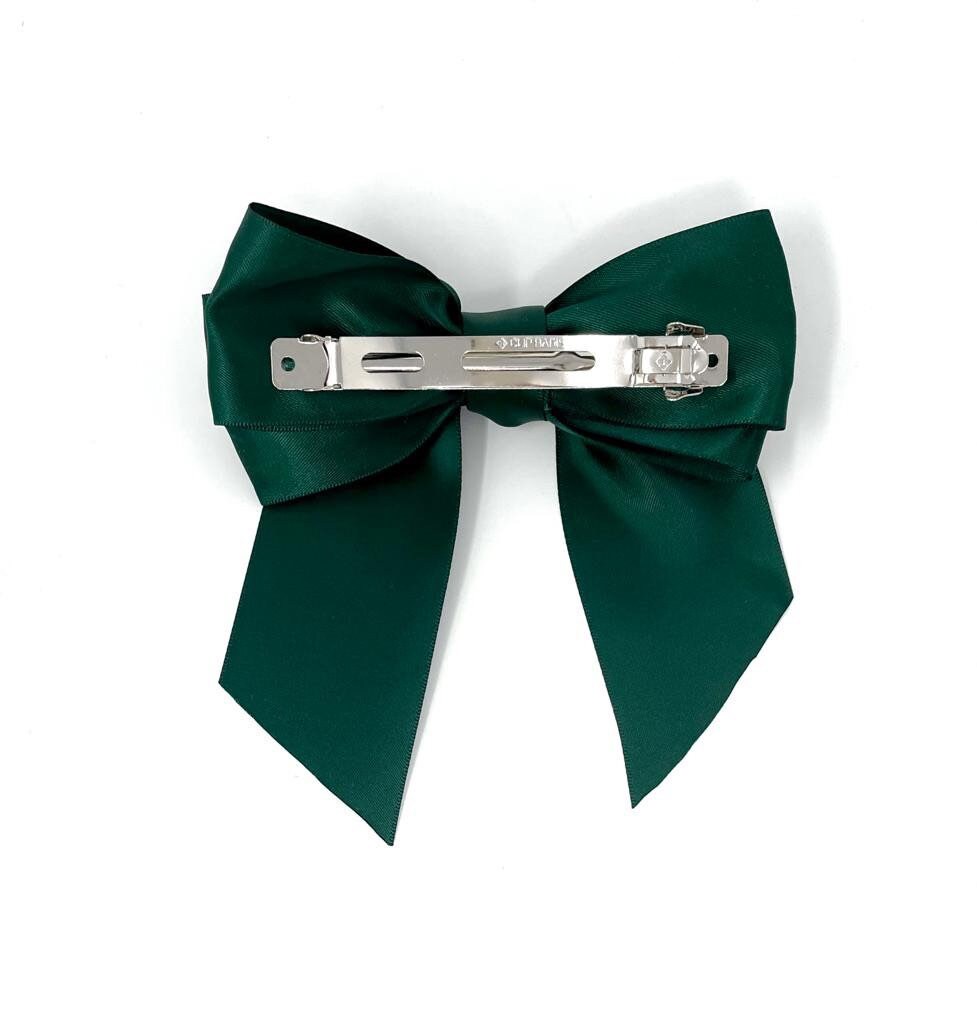 Velvet Hair Bows Hair Ribbons For Women Green Hair Bow Clips - Temu