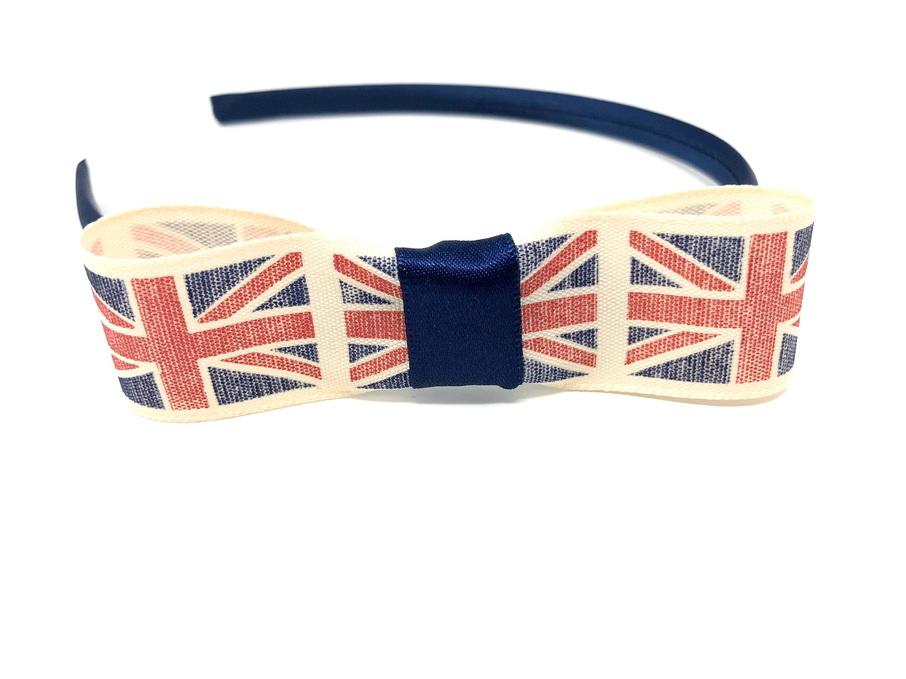Union Jack Headband Hairband Alice Band Union Jack Bow Royal Etsy