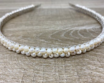 Ivory Freshwater Pearl Headband