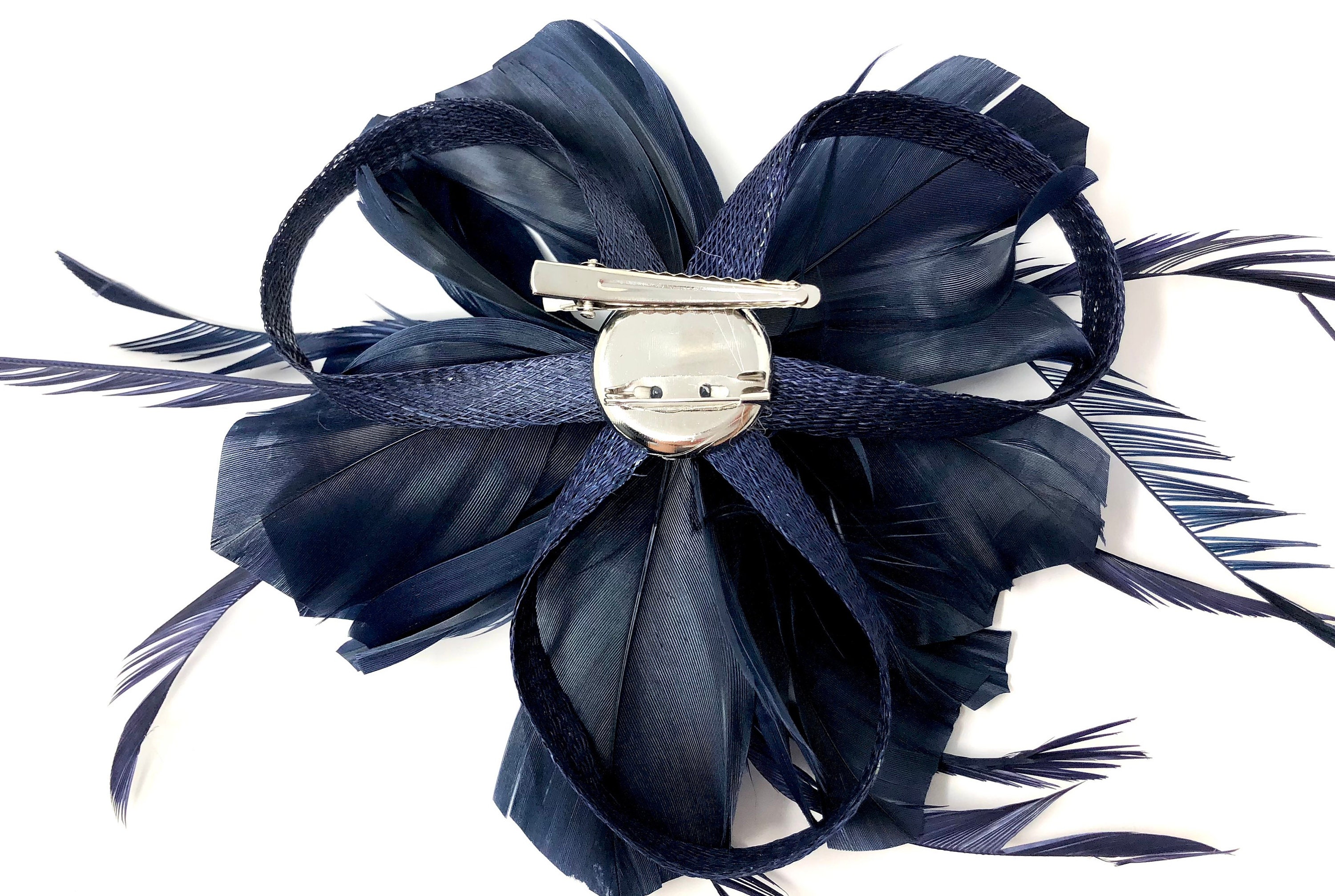 1. Aqua Blue Hair Fascinator with Feathers - wide 7