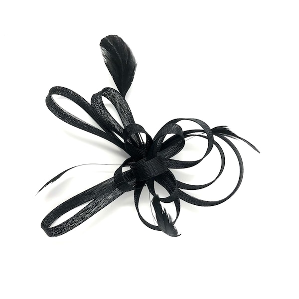 Black Feather Fascinator