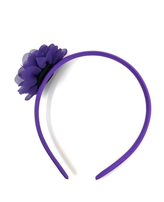 Purple flower hair band deals
