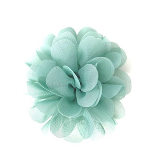 Sage Green Flower Hair Clip