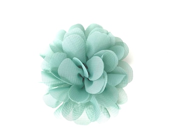 Sage Green Flower Hair Clip