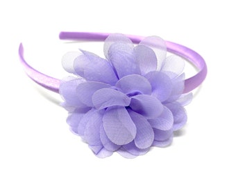 Lilac Hairband with Lilac Flower
