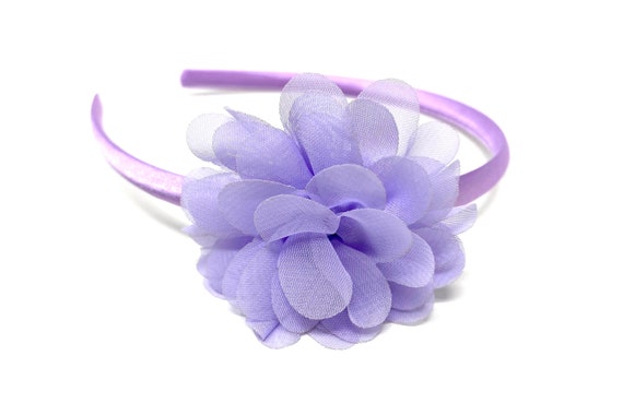 Lilac Hairband With Lilac Flower - Etsy