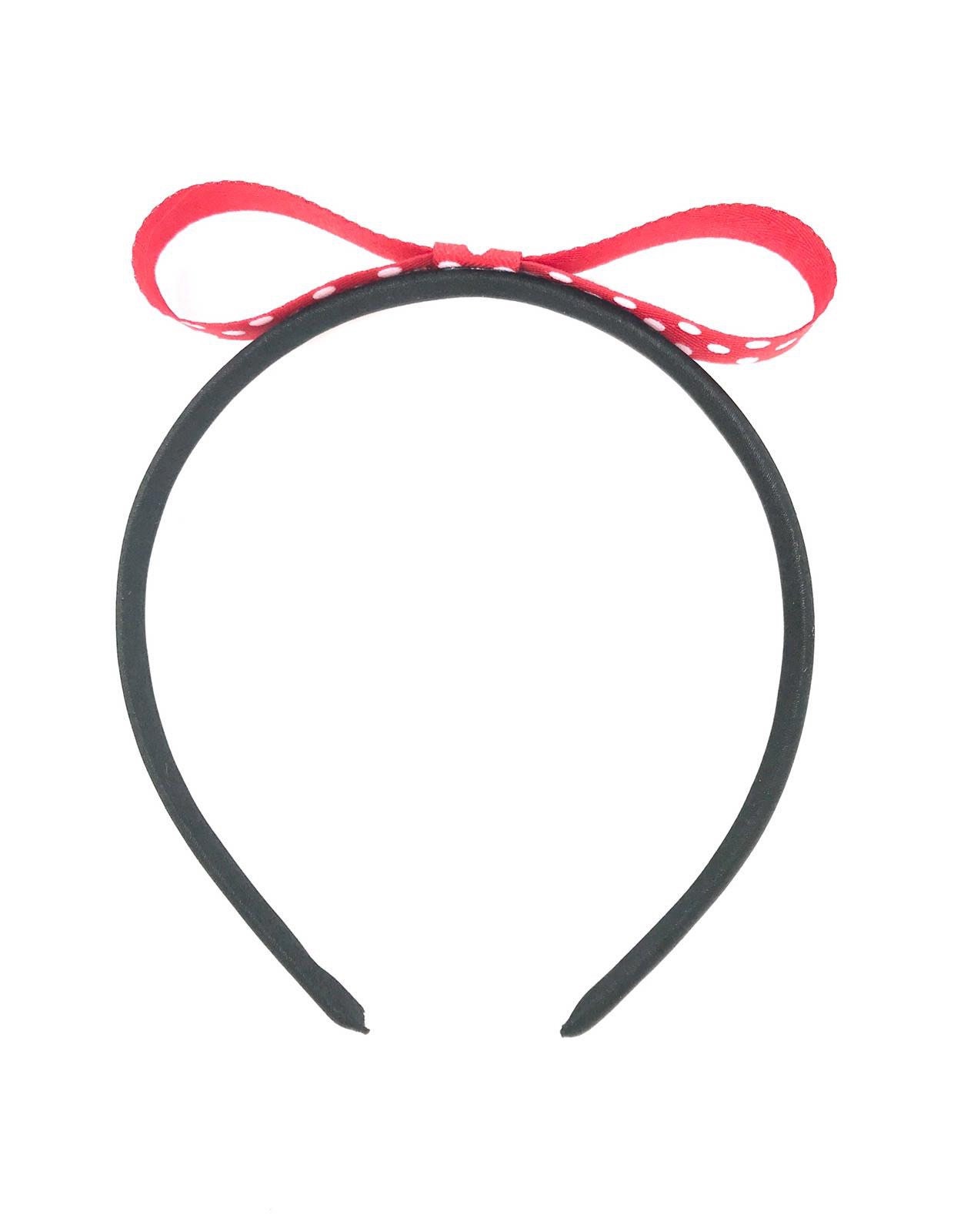 White and Red Spot Bow Headband Red & White Polka Dot Hair Bow - Etsy