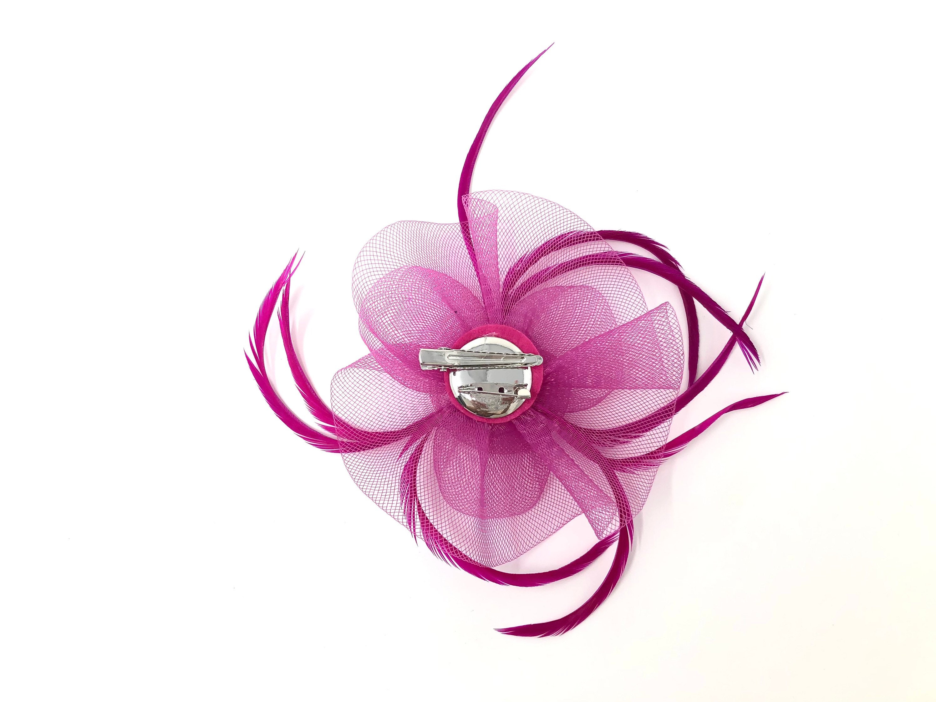 Fascinator Mit Federn In Schwarz & Babyrosa – Eleganter Haarschmuck Für Hochzeiten, Pferderennen & Festliche Anlässe