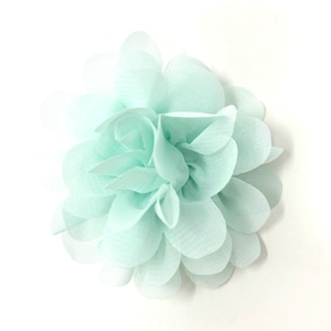 Mint Green Flower Hair Clip